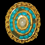 Tudor - Turquoise Inlaid Jeweled Mount