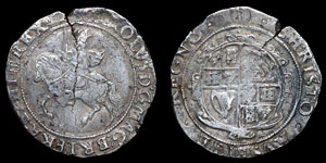 Charles I - Tower Halfcrown - Group IV - mm (P)