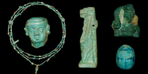 Egypt - Necklace, Amulets and Small Items
