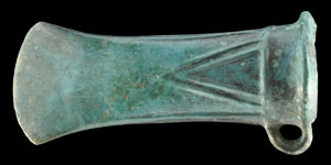 Decorated Looped and Socketed Axe Head