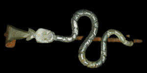 Roman - Silver Serpent Brooch
