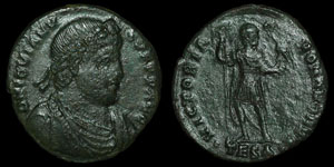 Roman Empire - Rare Jovian - Libertas AE2