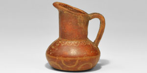 Thracian Ceramic Red-Washed Buffware Juglet