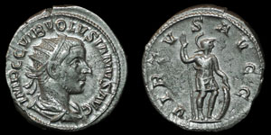 Roman Empire - Volusian - Virtus Antoninianus