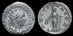 Roman Empire - Gordian III - Laetitia Antoninianus