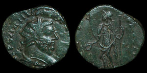 Roman Empire - Rare Carausius - Laetitia Antoninianus