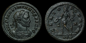 Roman Empire - Galerius - Genius AE Follis