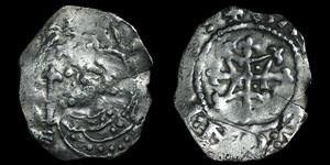 Henry I - Quadrilateral on Cross Fleury Penny - Winchester, Saier