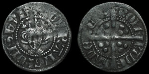 Edward I - Long Cross Penny - Bury St Edmunds (de Hadeleie)