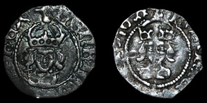 Henry VII - Facing Bust Halfpennies (2) - London, York