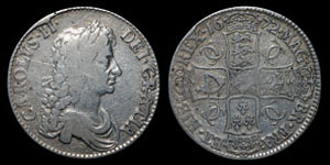 Charles II - Crown - 1672 QVARTO