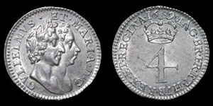 William and Mary - Groat - 1689 - GVLEELMVS variety