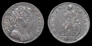 William and Mary - Proof Silver Farthing - 1694