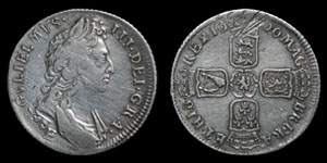 William III - Exeter Shilling - 1696E