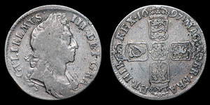William III - Shilling - 1697