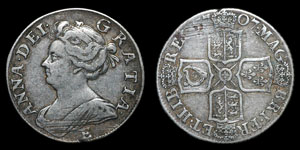 Anne - Edinburgh Shilling - 1707E