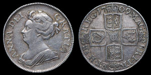 Anne - Shilling - 1709