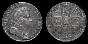 George I - South Sea Company Shilling - 1723SSC