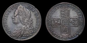 George II - Lima Halfcrown - 1745