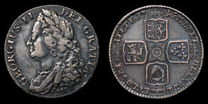 George II - Lima Shilling - 1745
