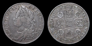 George II - Roses Shilling - 1747