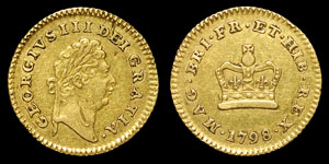 George III - Gold Third Guinea - 1798