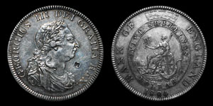 George III - Five Shilling Bank Token - 1804