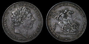 George III - Crown - 1820 (LX)