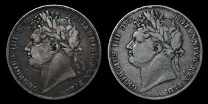 George IV - Halfcrowns(2) - 1820, 1821