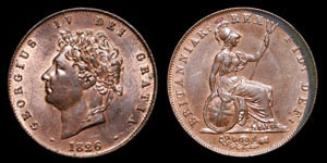 George IV - Halfpenny - 1826