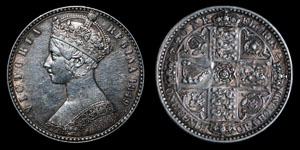 Victoria - Godless Florin - 1849
