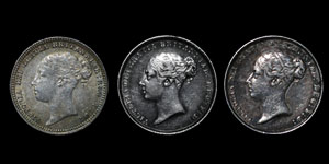 Victoria - Sixpences(3) - 1838, 1855, 1879