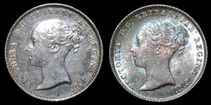 Victoria - Groats(2) - 1840, 1849