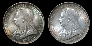 Victoria - Sixpences(2) - 1893, 1900