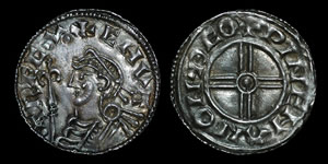 British Anglo-Saxon - Cnut - Short Cross Penny