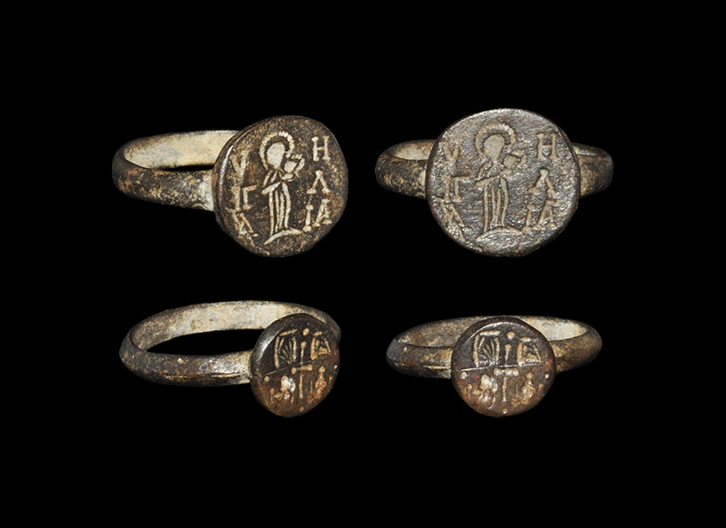 Two Byzantine bronze rings Circa 4th-7th - auctions & price archive